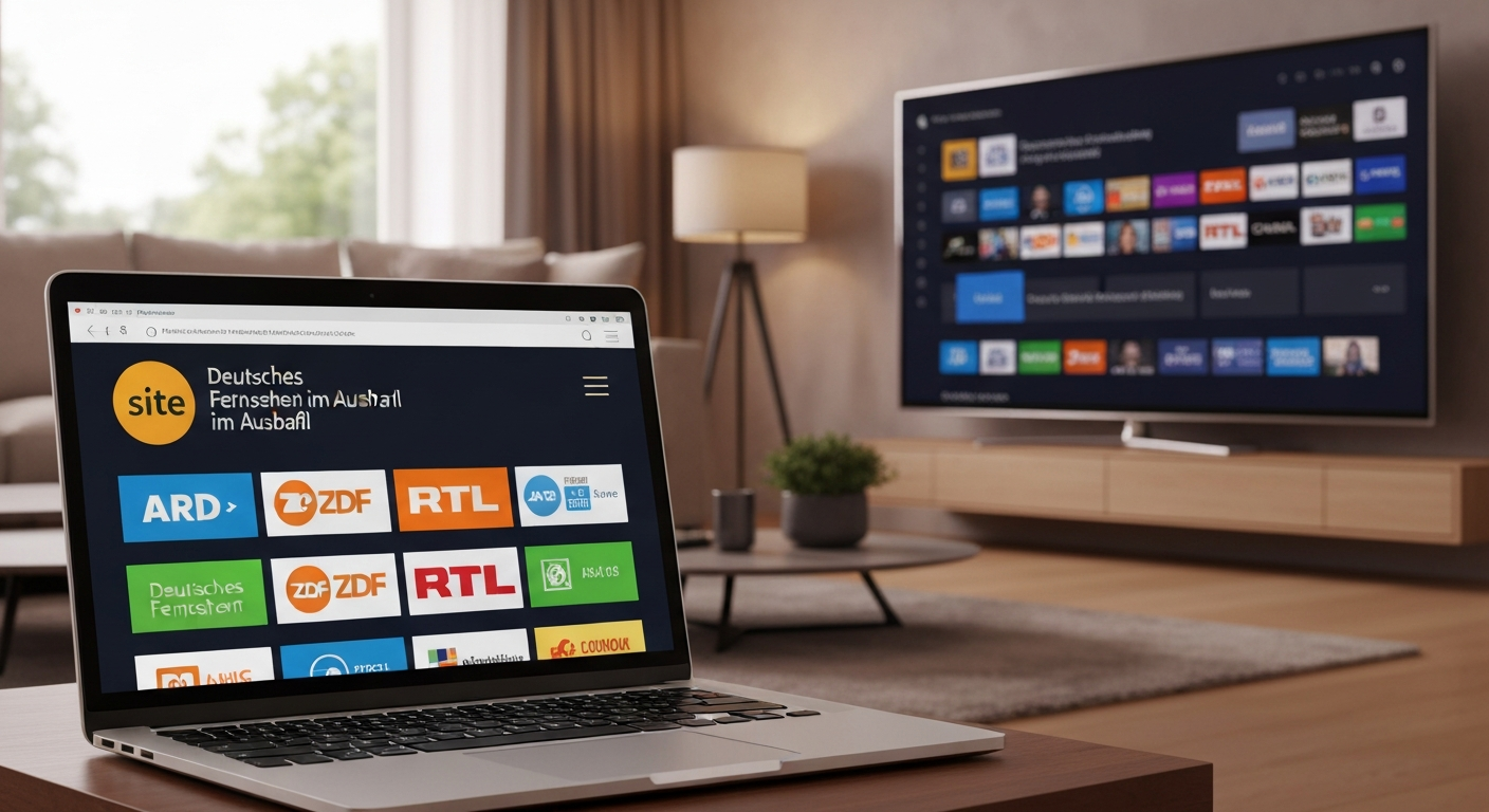 Deutsches Fernsehen im Ausland auf Laptop und TV mit ARD ZDF RTL, IPTV Kaufen